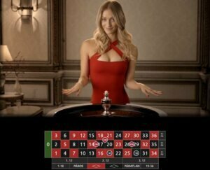 Élő kaszinó - Rulett asztal croupier